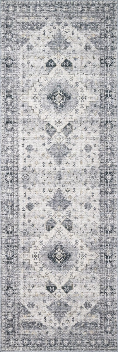 ELSA VINTAGE PRINT RUG: GRAY