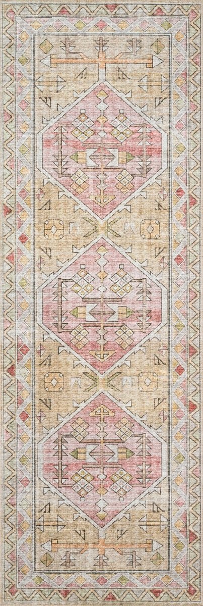 ENID VINTAGE PRINT RUG: GOLD, BLUSH