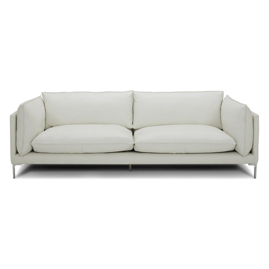 FALCO WHITE LEATHER SOFA