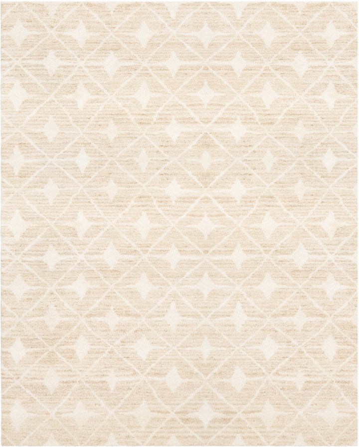 FEZ HAND KNOTTED WOOL RUG: WHEAT