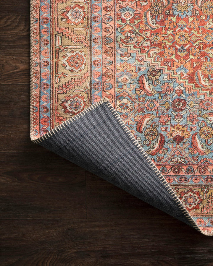 FILIPA VINTAGE PRINT RUG: TERRACOTTA MULTI