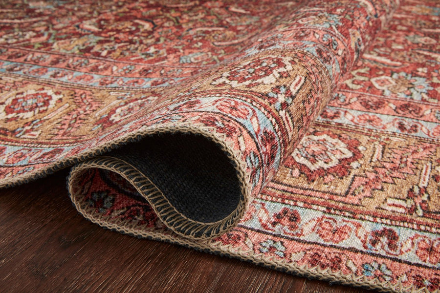 FILIPA VINTAGE PRINT RUG: TERRACOTTA MULTI
