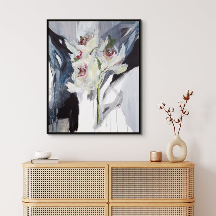"FLOWERS ON A STICK" CANVAS ART