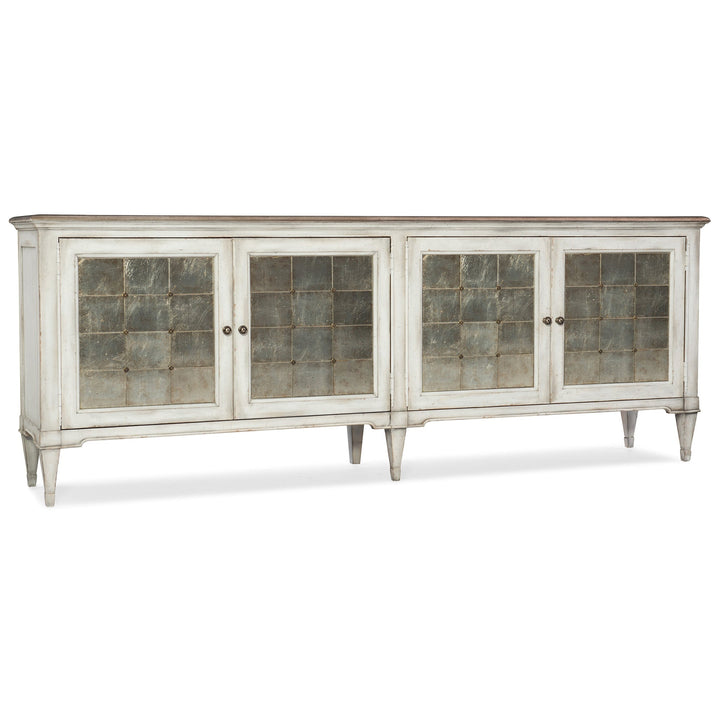 FOUR - DOOR WHITE CREDENZA