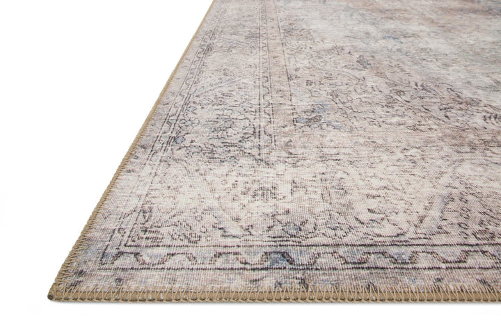 FREYA VINTAGE PRINT RUG: DISTRESSED SILVER