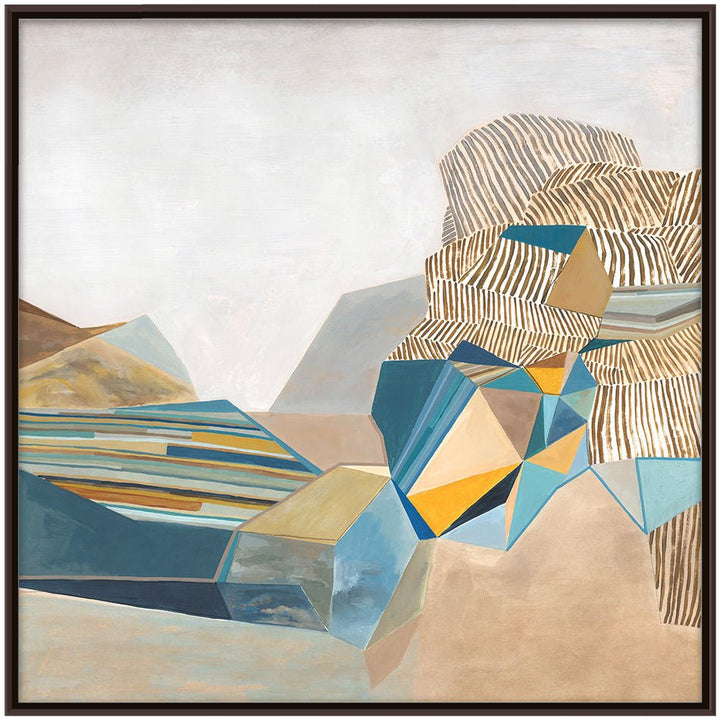 "GEOMETRIC LANDSCAPE" CANVAS ART DIPTYCH