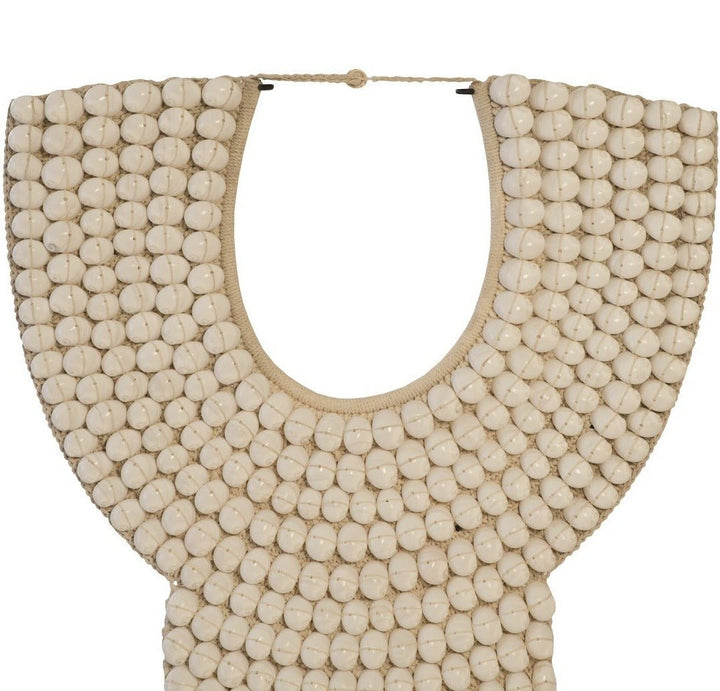 GIANT SHELL NECKLACE SCULPTURE ON STAND