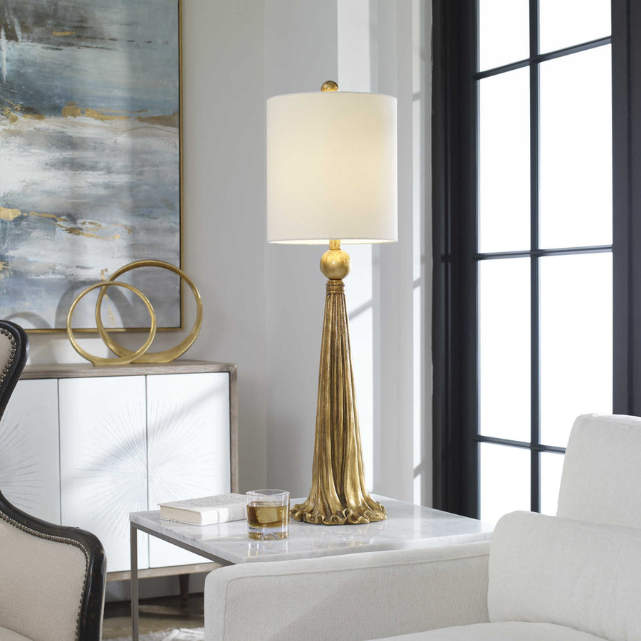 GILDED TASSEL BUFFET LAMP
