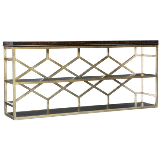 GILES DARK WOOD CONSOLE TABLE