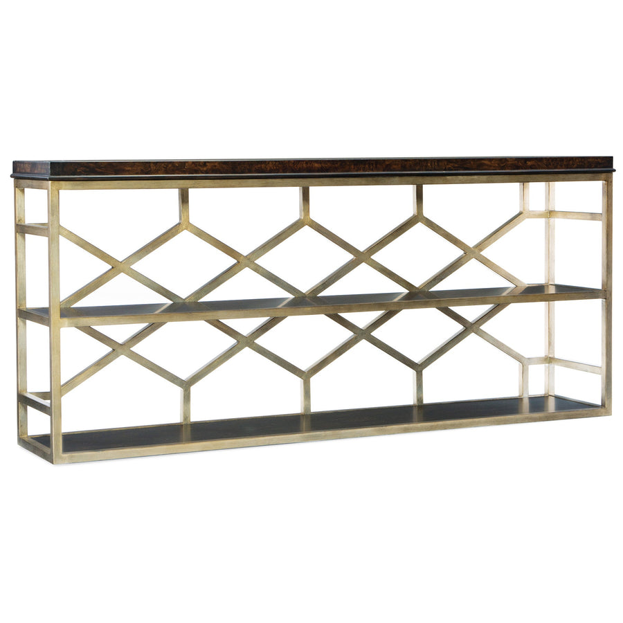 GILES DARK WOOD CONSOLE TABLE