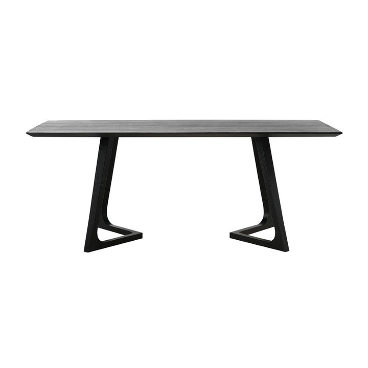 GODENZA DINING TABLE: BLACK ASH