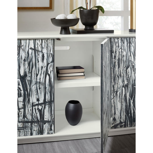 GRAFFITIO PAINTED DOOR CREDENZA