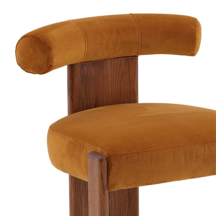 GWEN DINING CHAIR: GINGER VELVET
