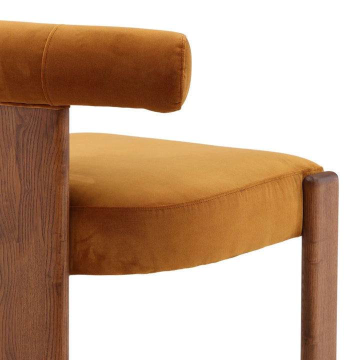 GWEN DINING CHAIR: GINGER VELVET