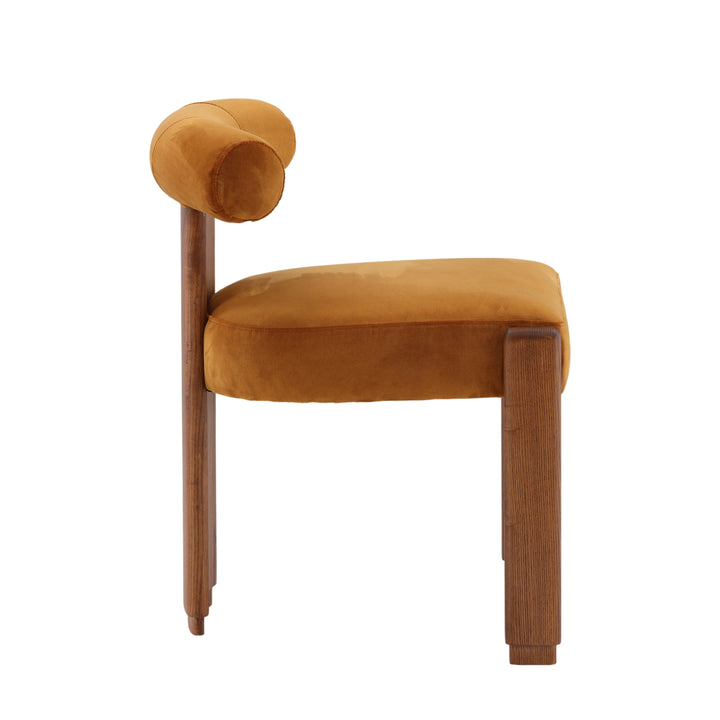 GWEN DINING CHAIR: GINGER VELVET