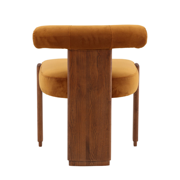 GWEN DINING CHAIR: GINGER VELVET