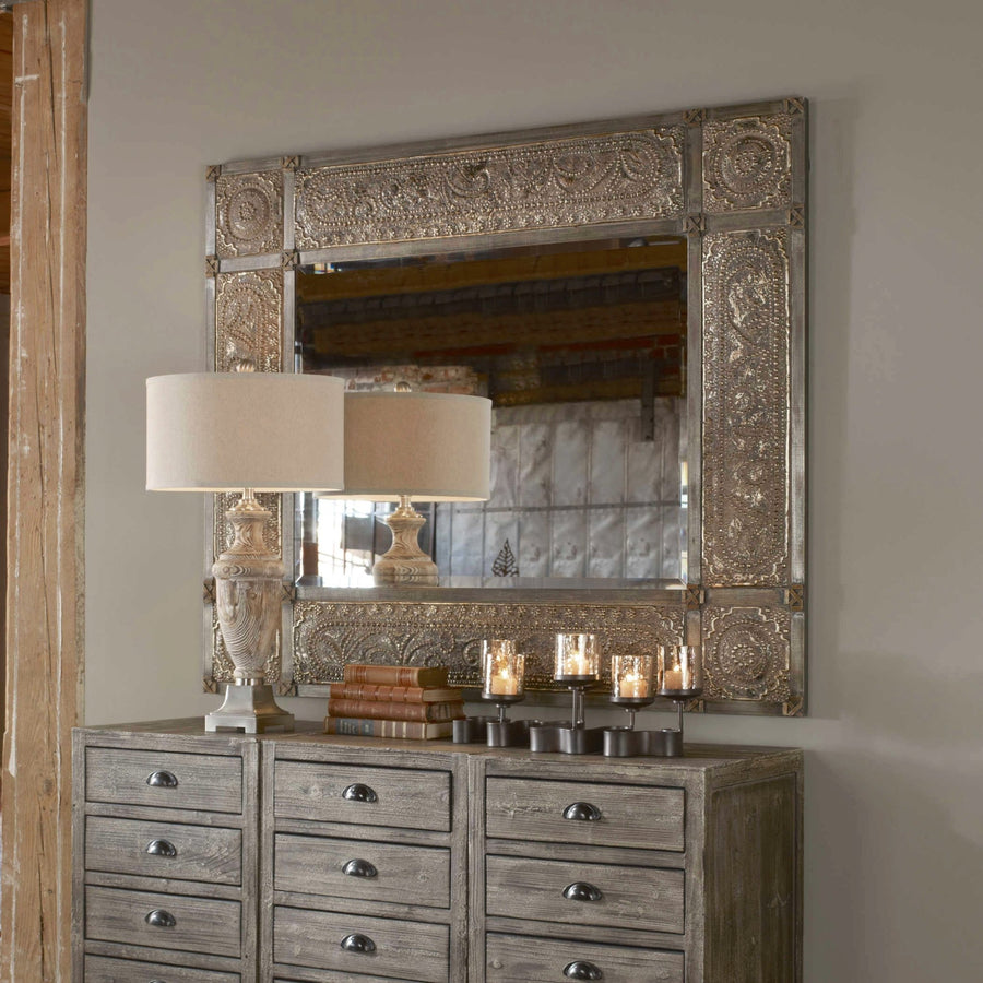 HARVEST SERENITY EMBOSSED MIRROR