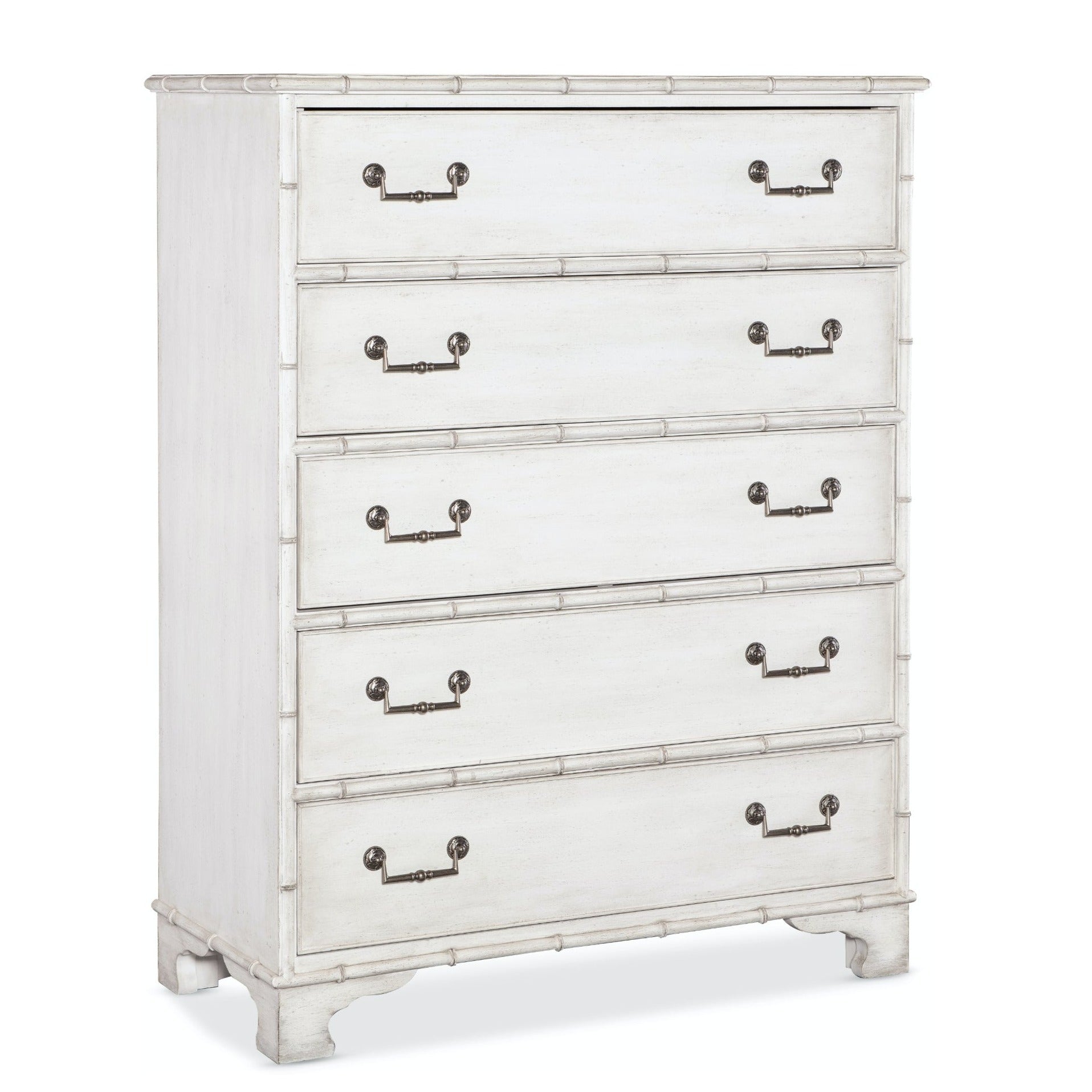 CHARLESTON COASTAL TALL 5 DRAWER DRESSER: WHITE HERON – ShopDesignTap