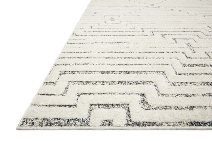 IKAR RUG: WHITE + DENIM