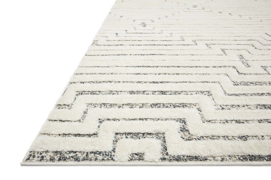 IKAR RUG: WHITE + DENIM