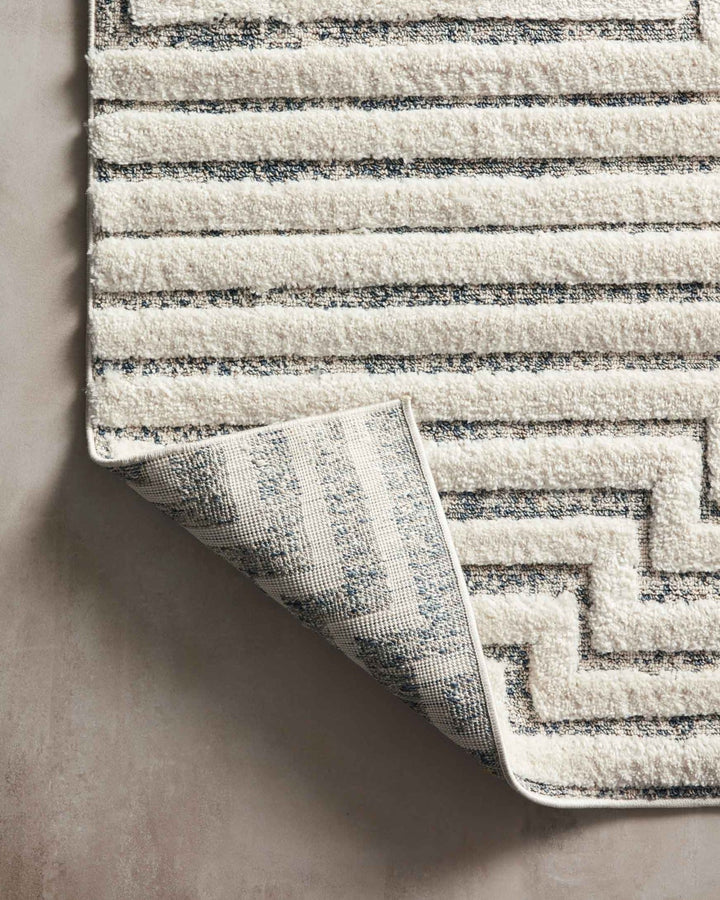 IKAR RUG: WHITE + DENIM