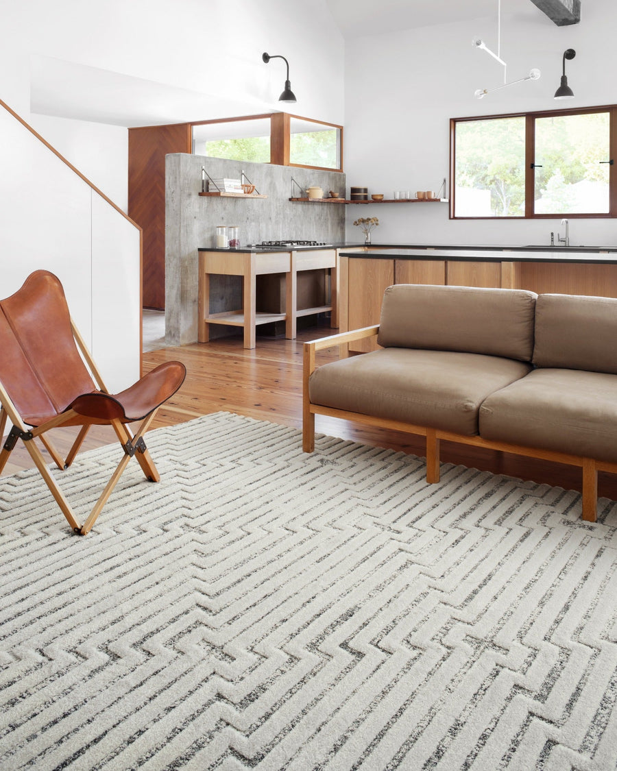 IKAR RUG: WHITE + DENIM