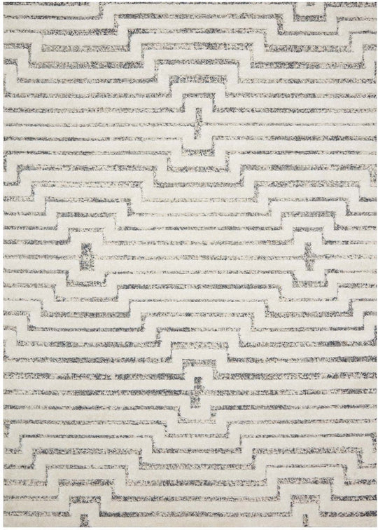 IKAR RUG: WHITE + DENIM