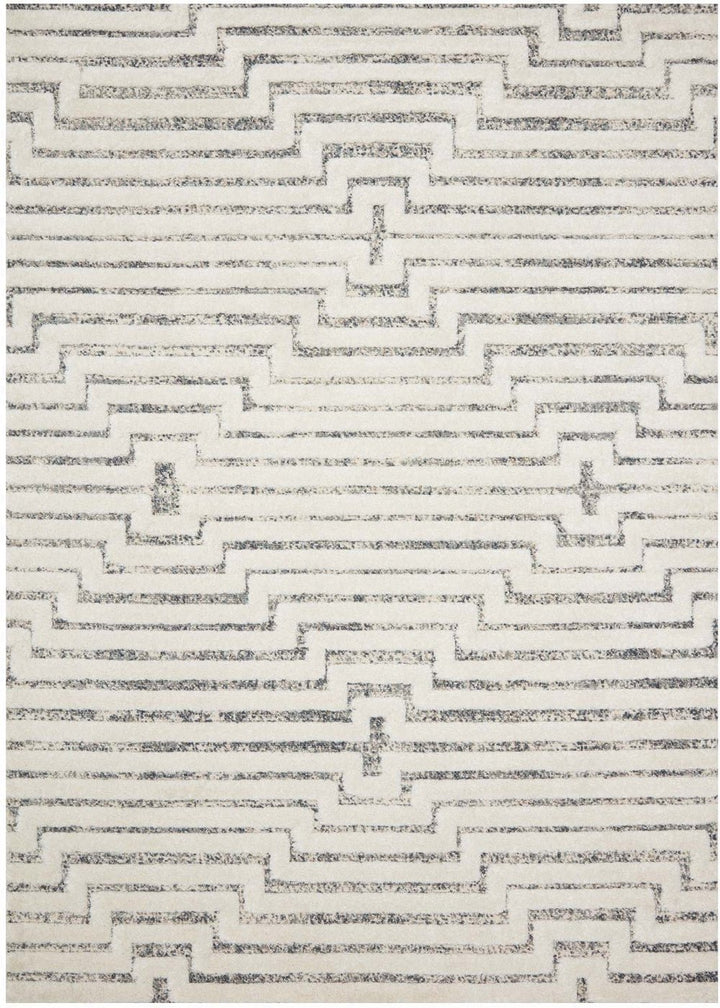 IKAR RUG: WHITE + DENIM