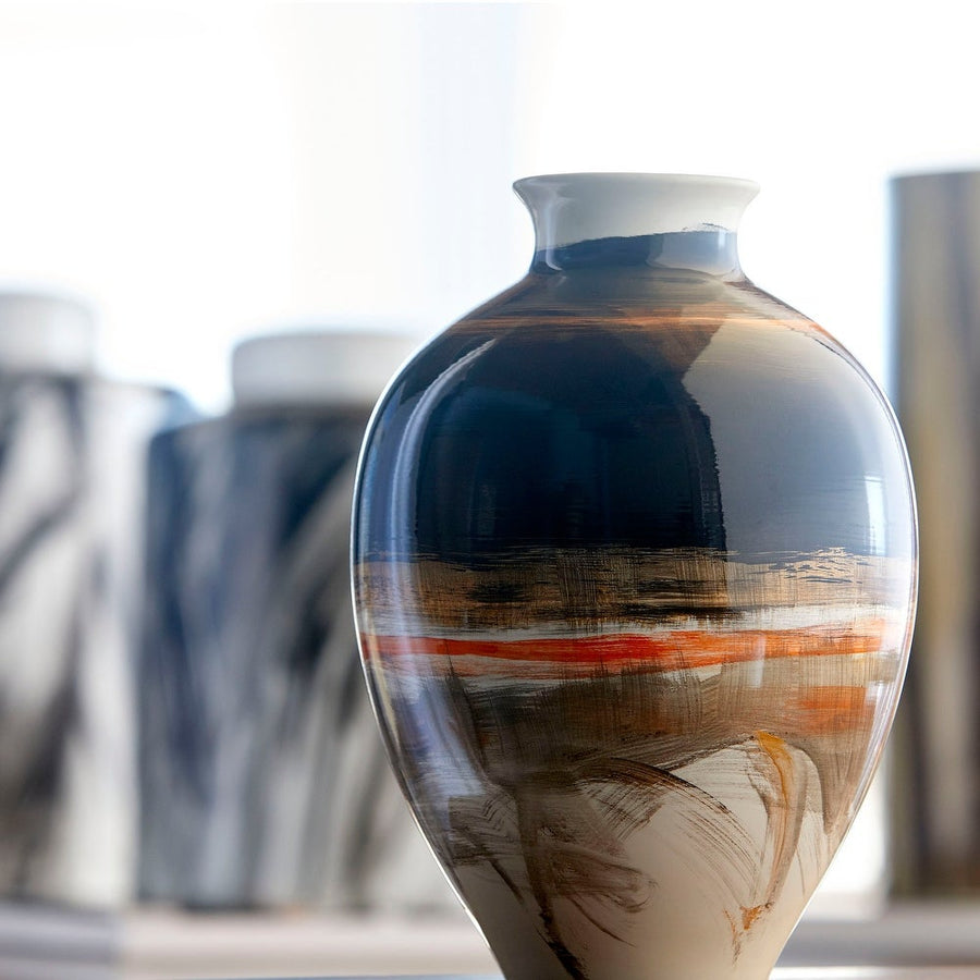 INDIAN PAINTBRUSH CERAMIC VASE