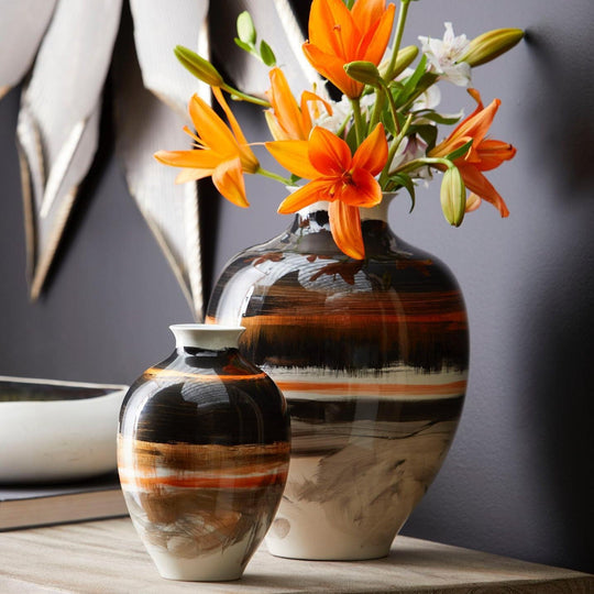 INDIAN PAINTBRUSH CERAMIC VASE