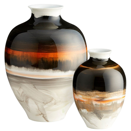 INDIAN PAINTBRUSH CERAMIC VASE