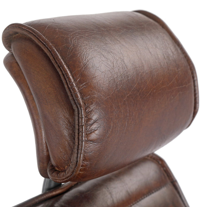 INDUSTRIAL EXECUTIVE CHAIR: ANTIQUE BROWN