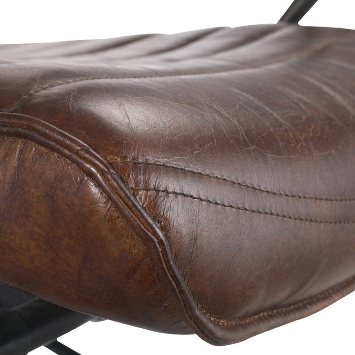 INDUSTRIAL EXECUTIVE CHAIR: ANTIQUE BROWN
