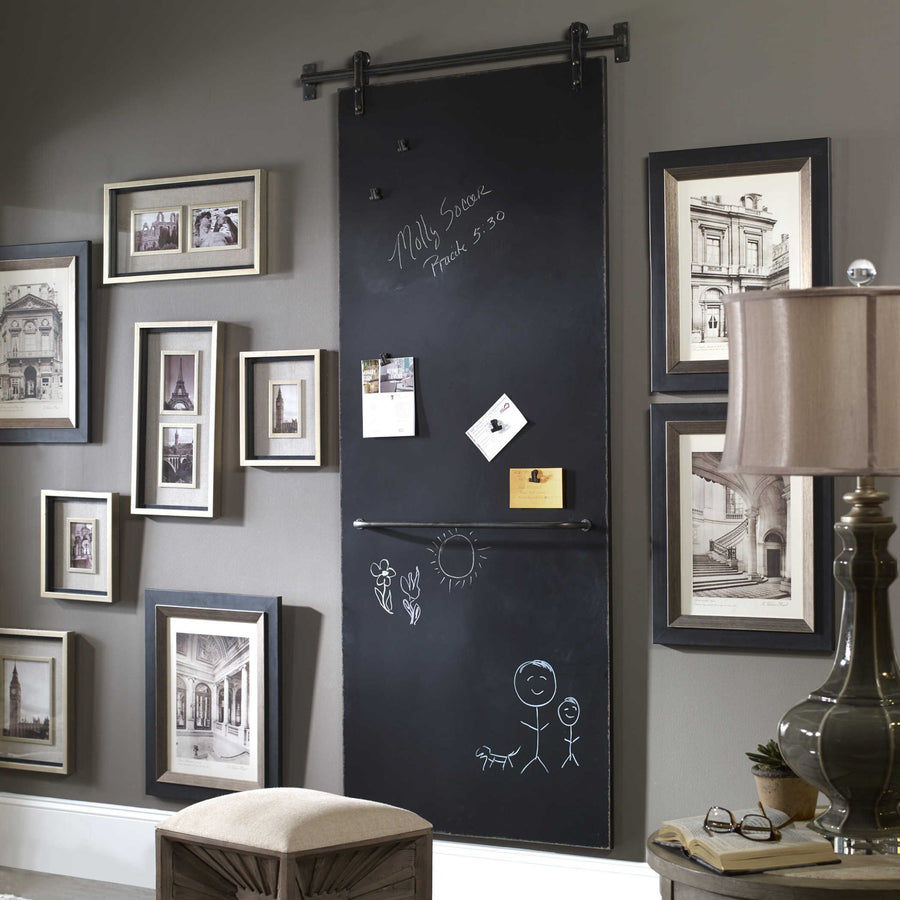 INDUSTRIAL WALL HANGING CHALKBOARD