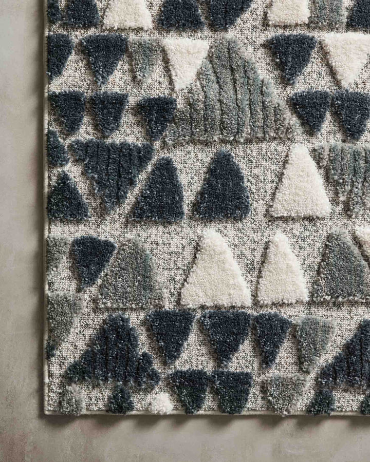 IRVING RUG: INK BLUE, WHITE, SLATE