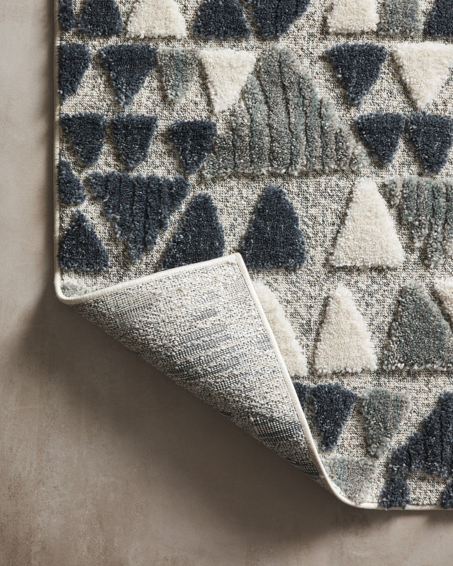 IRVING RUG: INK BLUE, WHITE, SLATE