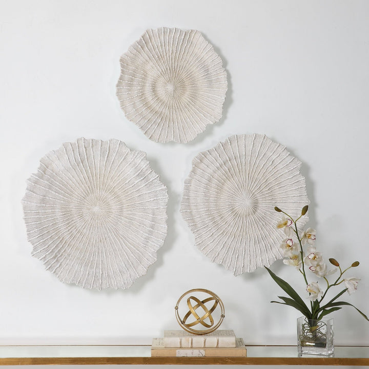 IVORY SEA CORAL WALL DECOR | SET OF 3