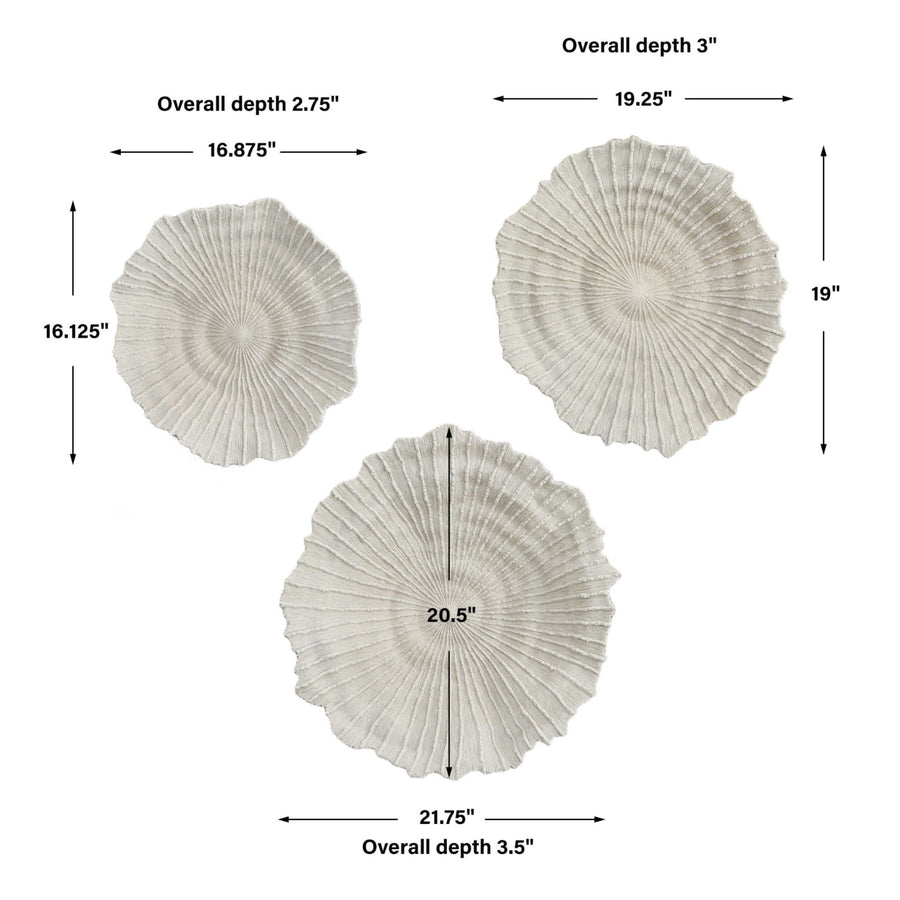 IVORY SEA CORAL WALL DECOR | SET OF 3