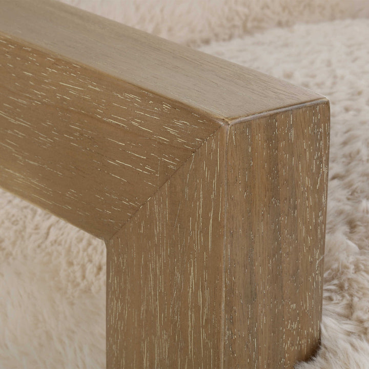 JACKSON FAUX SHEEPSKIN ARM CHAIR