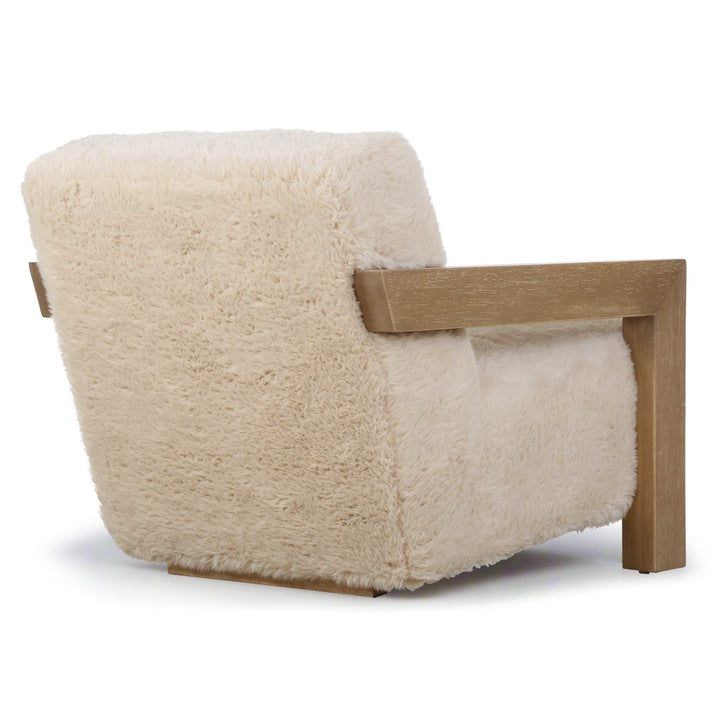 JACKSON FAUX SHEEPSKIN ARM CHAIR