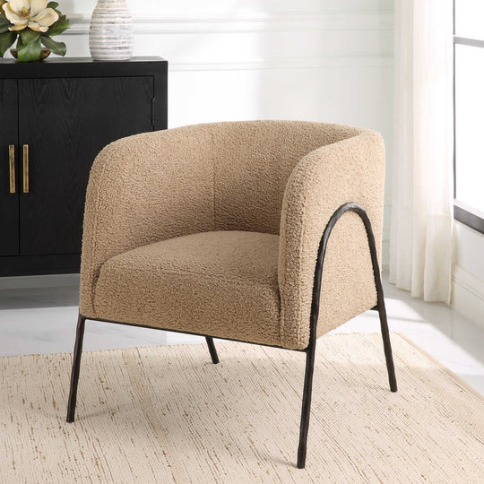 JACOBSEN CHAIR: LATTE SHEARLING
