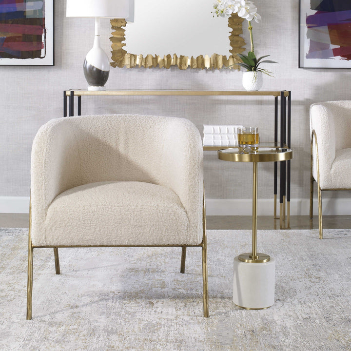 JACOBSEN CHAIR: WHITE SHEARLING