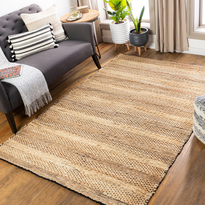 JASMINE 01 WOVEN JUTE RUG: TAN