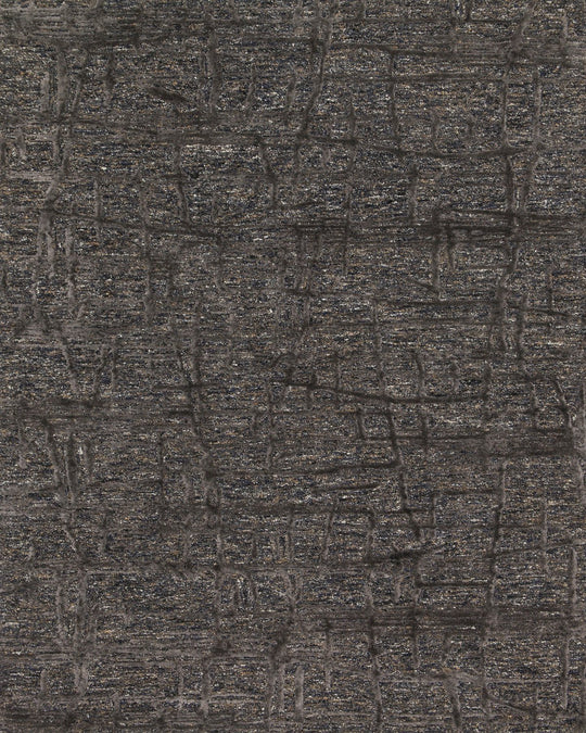 JUNEAU 05 WOOL + VISCOSE RUG: CHARCOAL