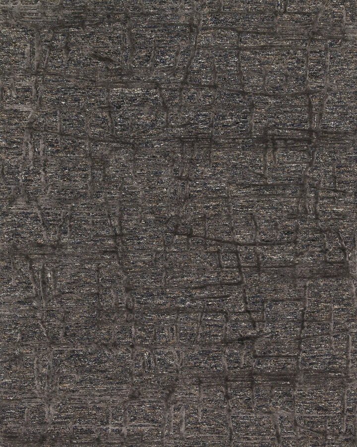 JUNEAU 05 WOOL + VISCOSE RUG: CHARCOAL