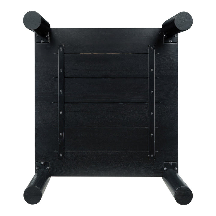 JUNI BLACK OAK POST COFFEE TABLE