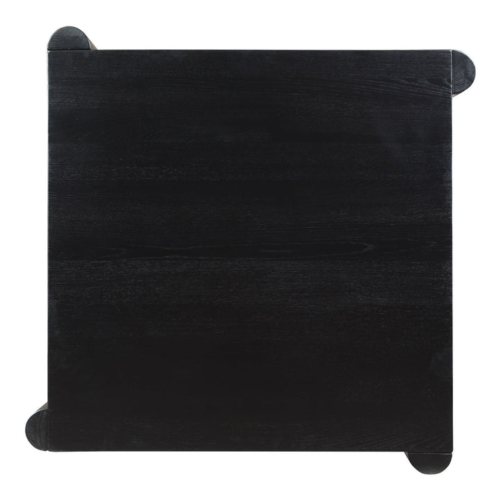 JUNI BLACK OAK POST COFFEE TABLE