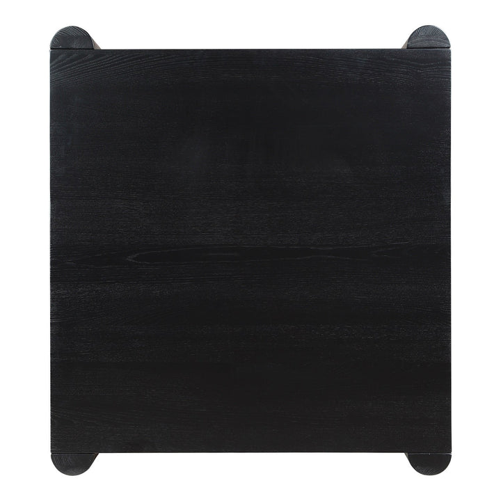 JUNI BLACK OAK POST COFFEE TABLE