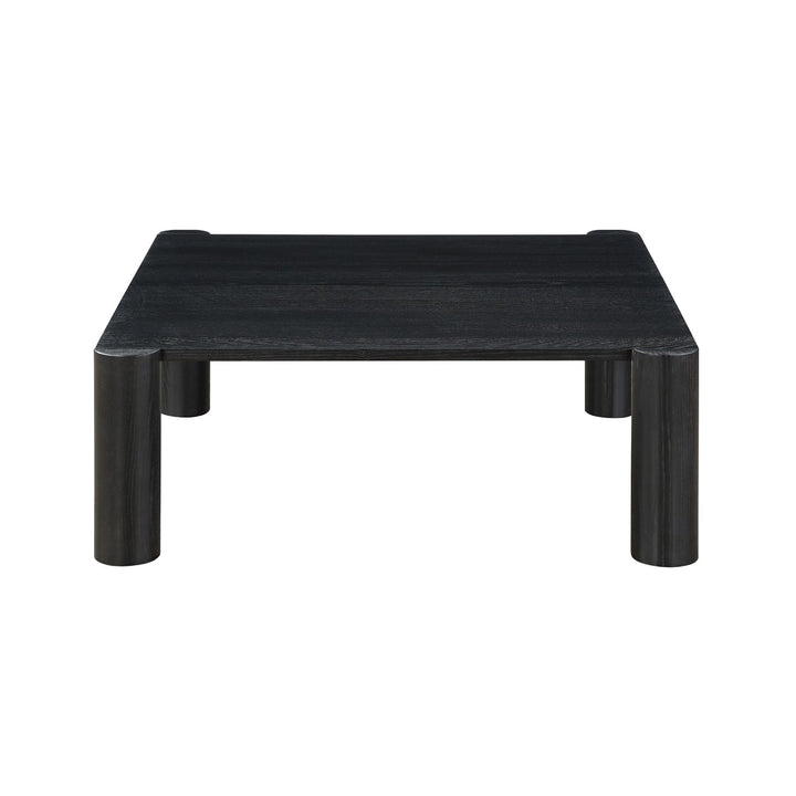 JUNI BLACK OAK POST COFFEE TABLE