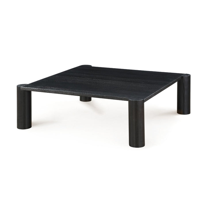JUNI BLACK OAK POST COFFEE TABLE